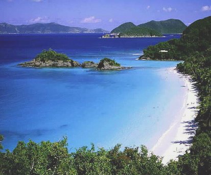 Beautiful Trunk Bay St. John, USVI.